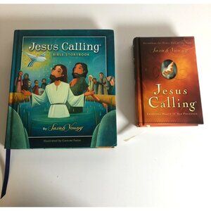 Jesus Calling Devotional and Bible Storybook Set Sarah Young Mothers Day Gift